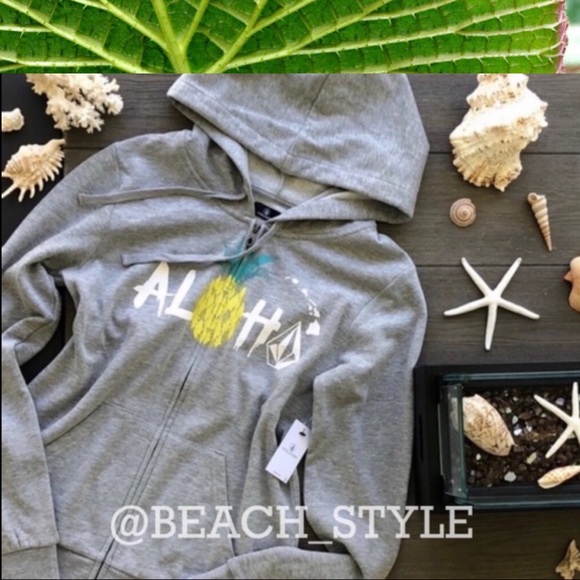 Volcom Tops - 🌴🔆VOLCOM- PINEAPPLE PARTY ZIP UP HOODIE🔆🌴